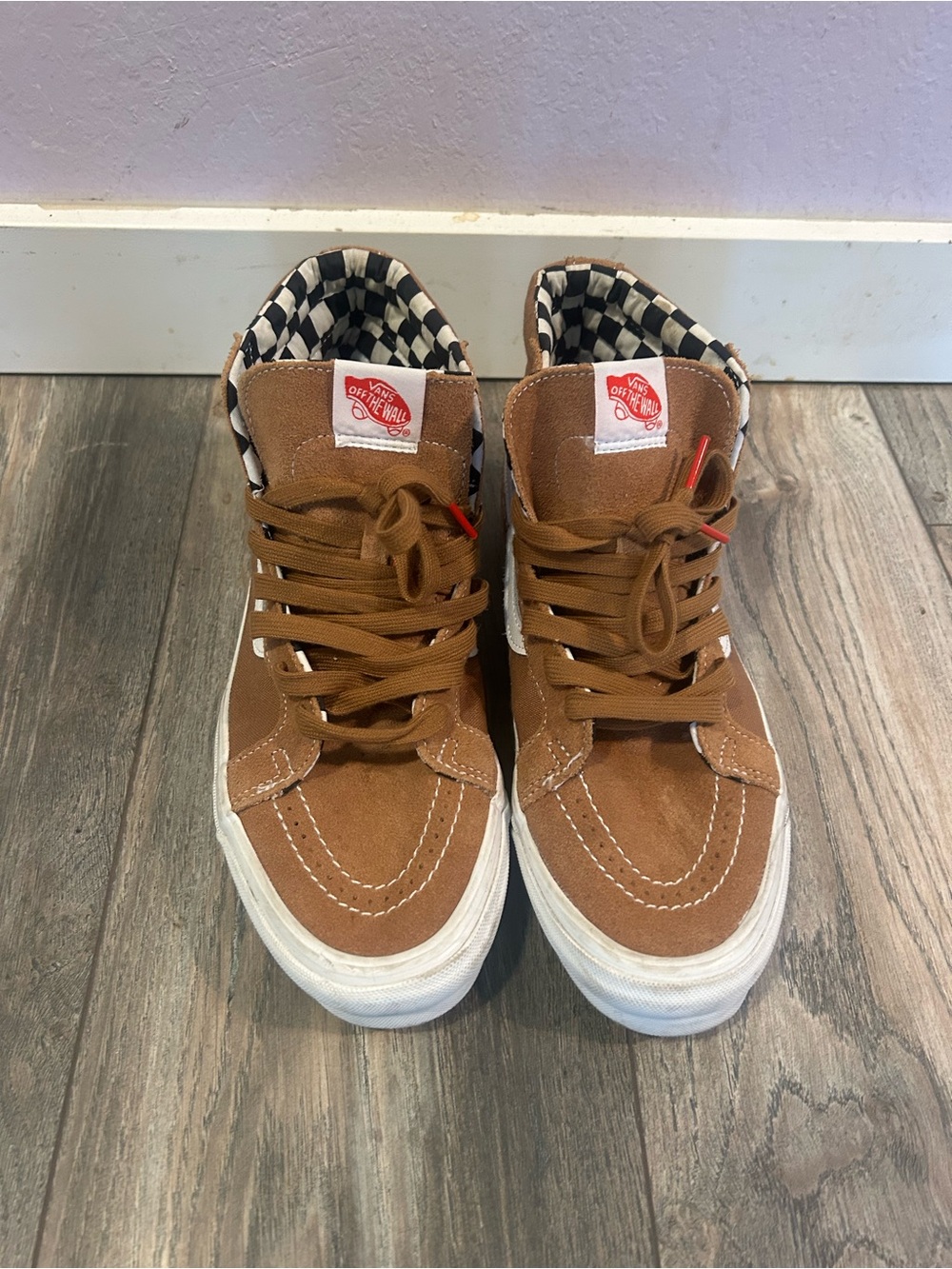 Vans SK8 Ray Barbee Brown Suede Canvas Skate Shoes Men’s 9 Women’s 10.5